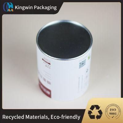Creative Round Kraft Paper Tube Packaging Easy Peel off Paper Tube Aluminum Foil Round Box Protein Powder Packaging
