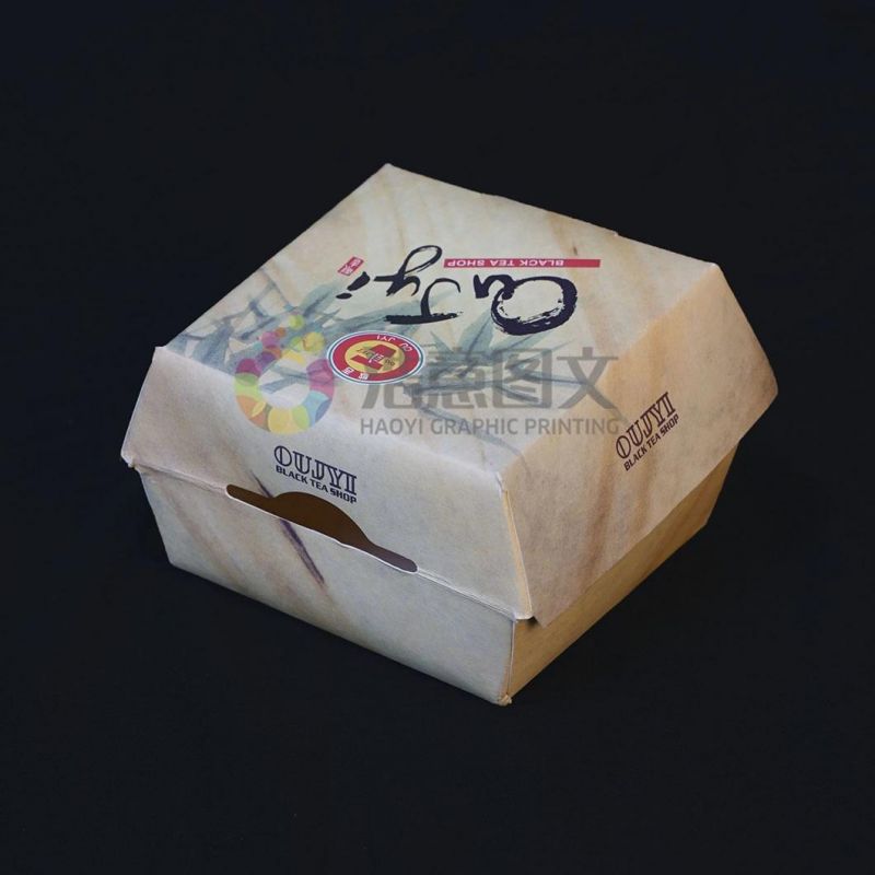 Custom Packaging Box for China Wholesale Hamburger Hotdog Chips Packaging