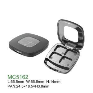 Cosmetic Case Wholesale Customized Round Plastic Empty Eyeshadow Palette with Mirror