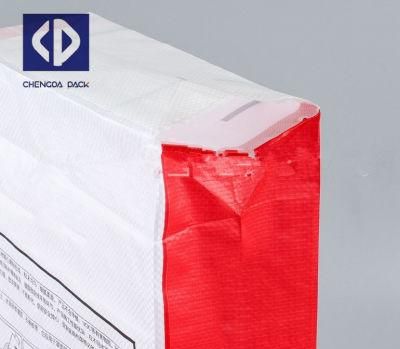 50kg Polypropylene Woven PP Block Bottom Bags with Valve