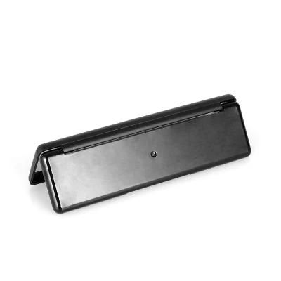 Empty 10 Hole Black Plastic Eye Shadow Palette with Brush Cosmetic Packaging with Mirror