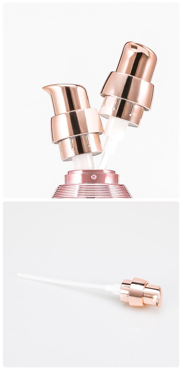 50ml Pink Silver Empty Acrylic Pump Lotion Bottle