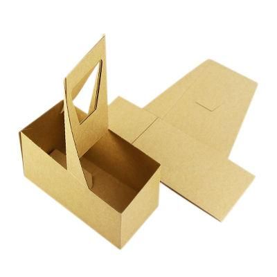 Custom Disposable Wholesale Logo Design Corrugated Paper Box Coffee Cup Handle Holder with Logo