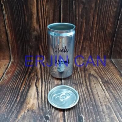 Two Piece Aluminum Can Slick Sleek 200ml 6.7oz 6.8oz Ounce for Carbonated Soft Drinks Tonic Water