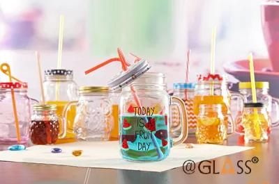 Wholeasale 720ml Glass Mason Jar with Handle