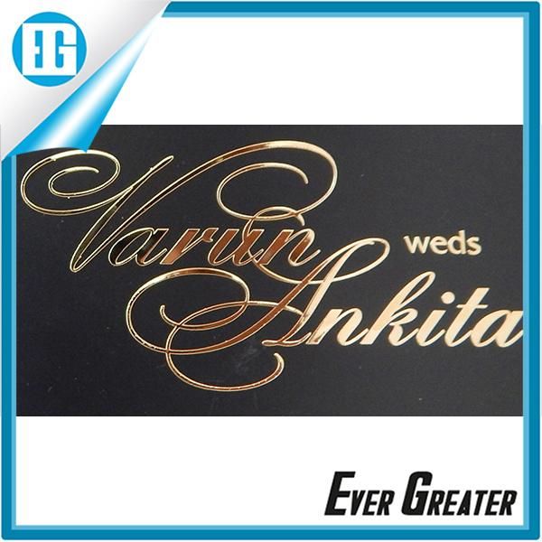 Custom 3D Soft Nickel Chrome Label Chrome Sticker