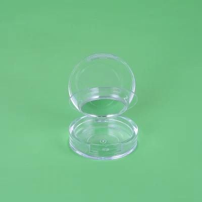 Customized Whloessale Transparent Makeup Case Cosmetic Powder Case Plastic Compact Case Foundation Case with Mirror