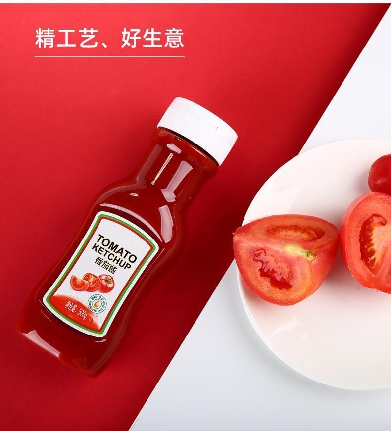 450ml Plastic Squeeze Bottle for Packing Sauce Salad Honey Syrup