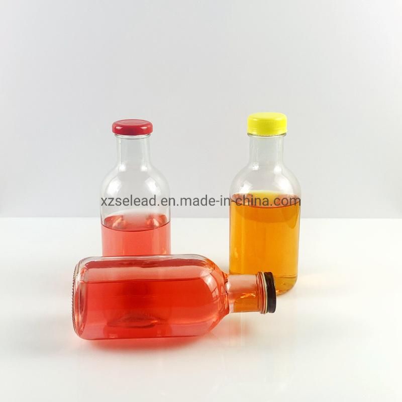 OEM Shaped Glass Coffee Bottle Sodas Bottle 500 Ml