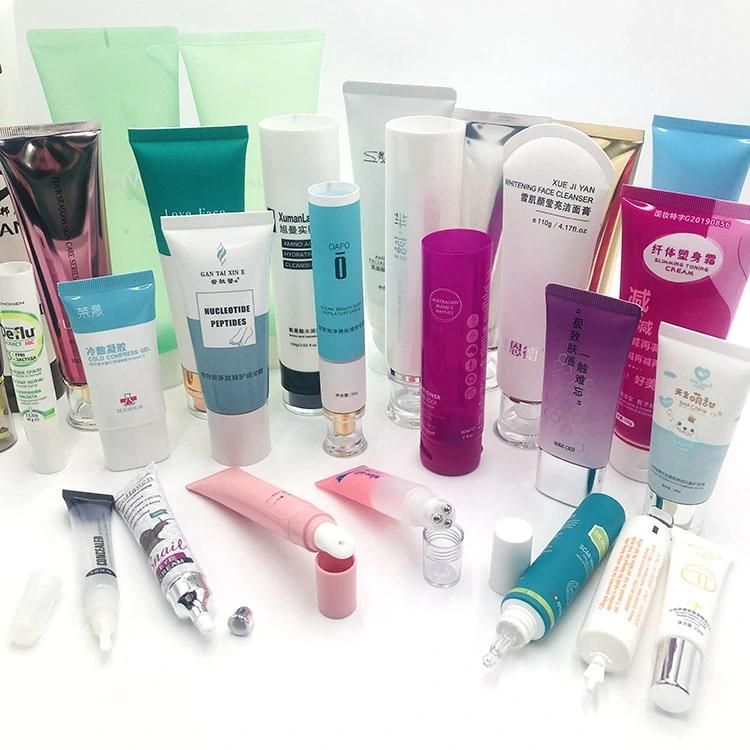 Plastic Transparent Body Lotion Tube Cosmetic Packaging Tube 200ml