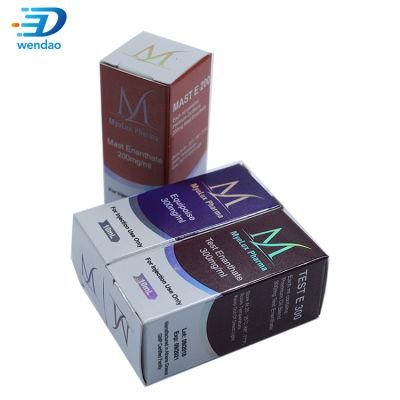 Custom Printing Waterproof Hologram Pharmaceutical Steroid Packaging 10ml Vial Labels and Boxes