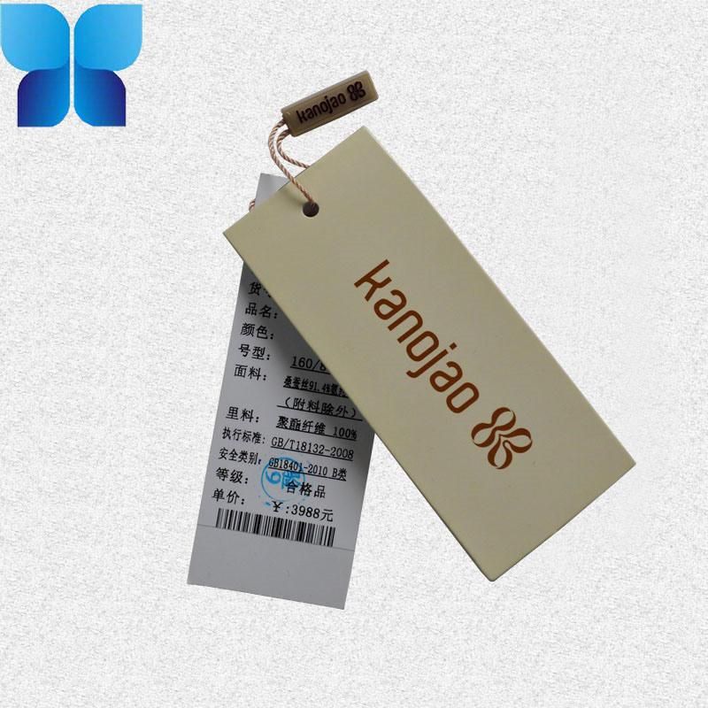 Waterproof Parper Recycled Hangtag for Apparel Accessories