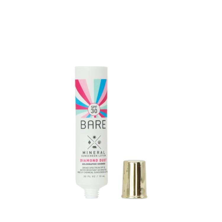 Bb and Cc Cream 10ml Gold Plating Screw Cap Cosmetic Packaging Tube