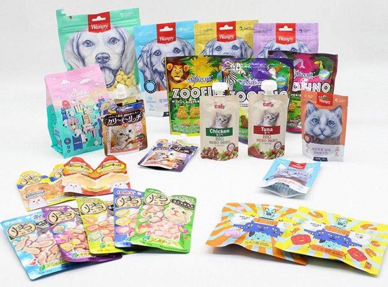 China Supplier of 2.2kg 2.5kg Plastic Matt Aluminum Stong Dural Packaging Bags Flat Bottom Ziplock Pet Dog Cat Food Bag for Packing
