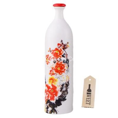 750ml Gin Gift Bottle White Gin Ceramic Porcelain Bottle