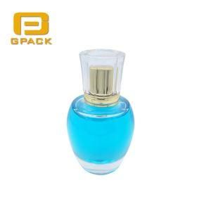 Empty Small 60ml Perfume Bottle Round Painting Coating in Purple White Black Gold Silver Color Packaging Antique Crystal Travel Perfume Bottles