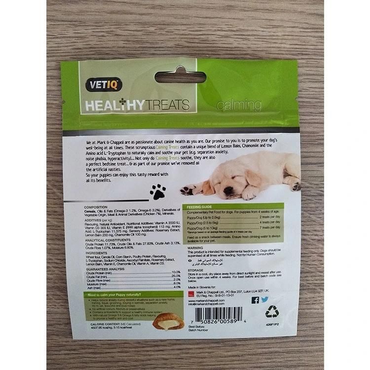 Reclosable Zip Top Food Packing Plastic Bags, Pet Food Packing Bags