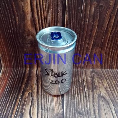 Erjin Slick Sleek 200ml 6.7oz 6.8oz Ounce Empty Small Aluminum Can for Energy Drink