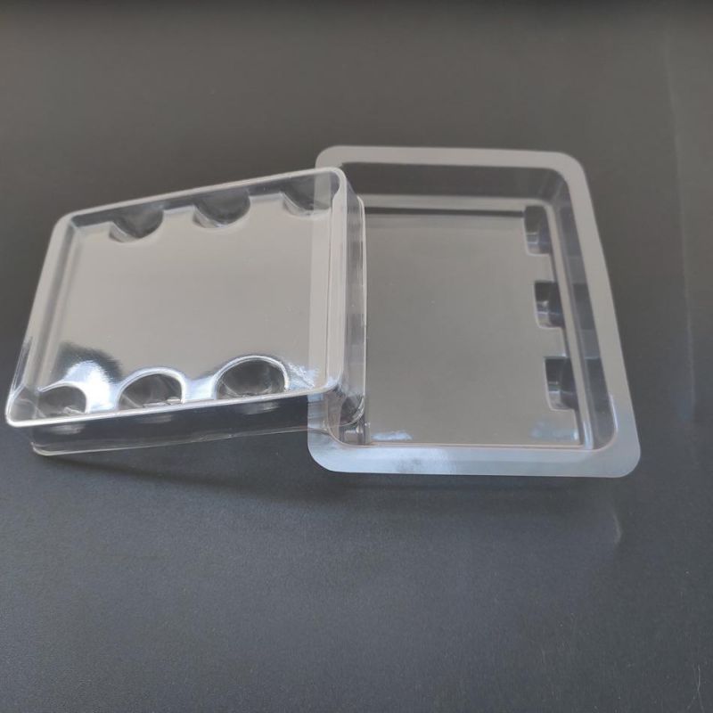 Plastic upper and down Set Box Custom Cosmetic Packaging Tray