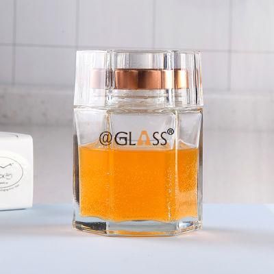 Wholesale Different Volumes Honey Hexagonal Jar &amp; Packaging with Clear Cap