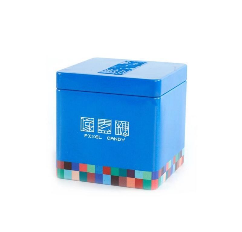 China Factory Sale Square Colorful Tin Box Package Gift Tin Can