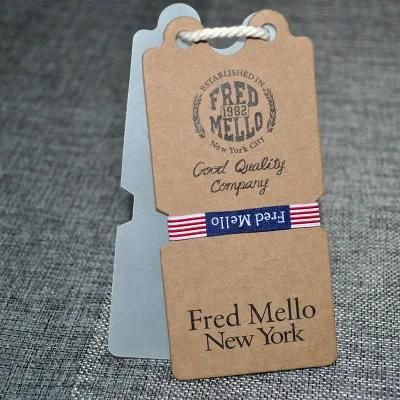 300g White Cardboard Tag Famous Brands for Private Business Card