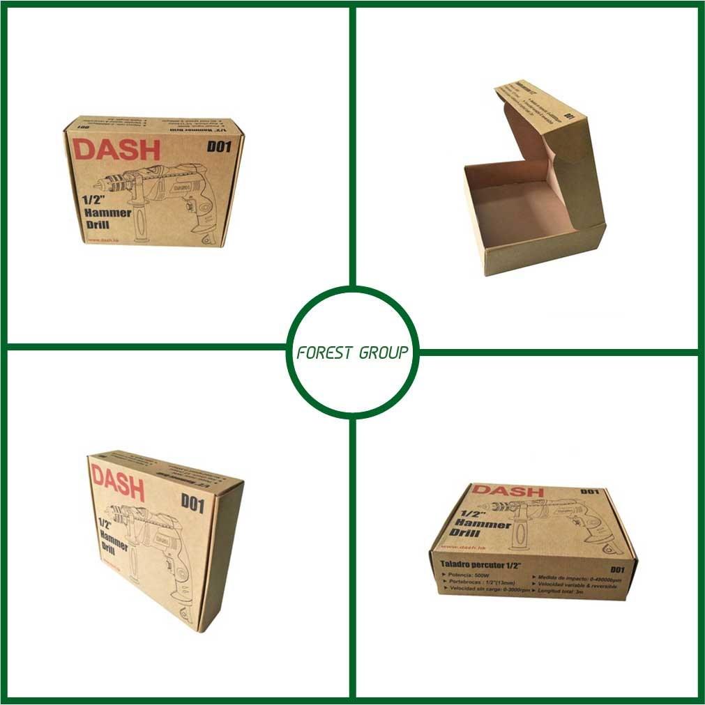 Customized Printed Logo Packing Box for Hammer Drill