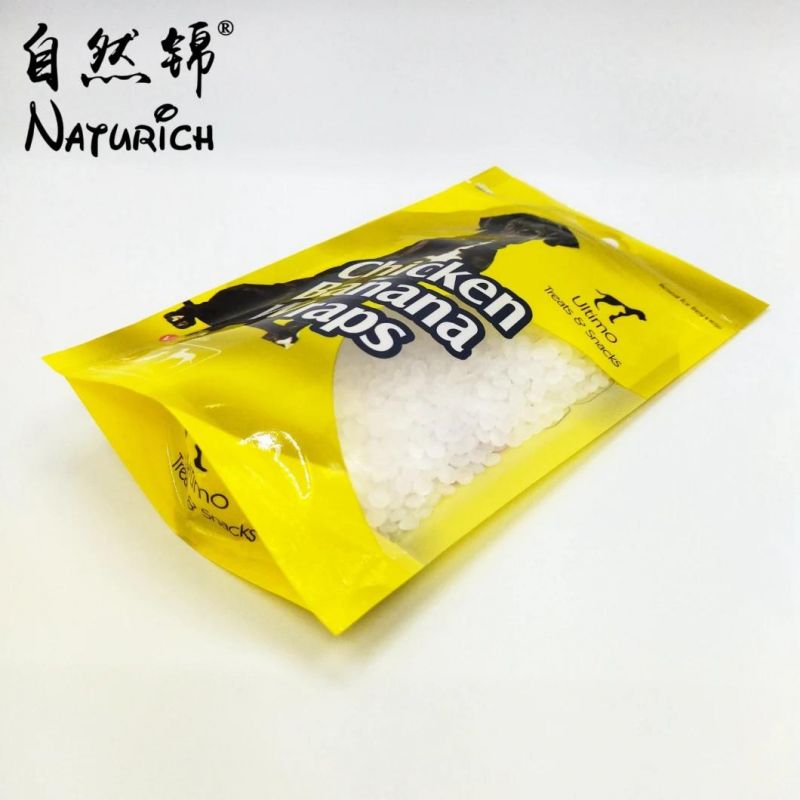 Flexible Pet Stand up Plastic Packaging Food Bag with Zipper