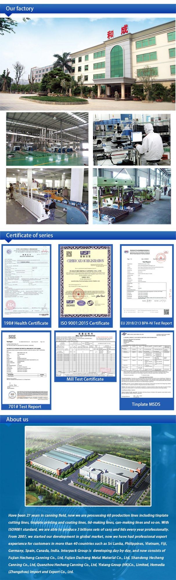 Wholesale Food Grade High Quality Metal 307# Tin Easy Open Can Lids