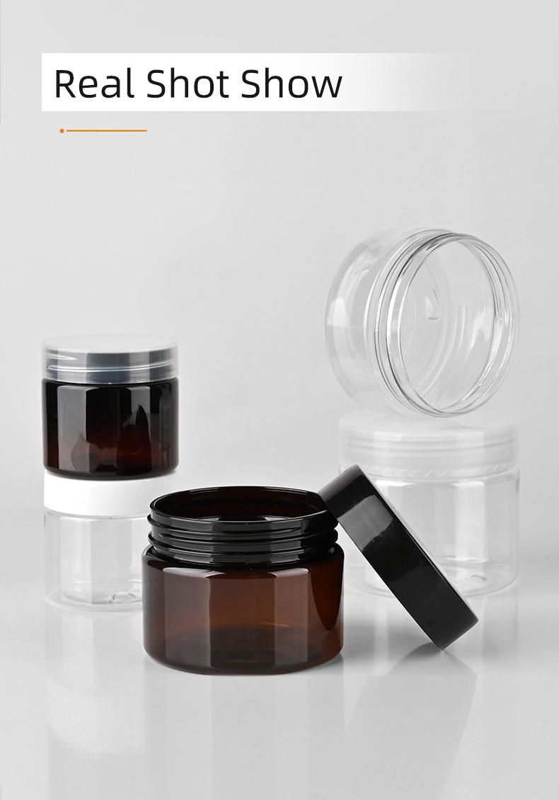 80ml Cream Jar Clear Pet Plastic Cosmetic Cream Jar Cosmetic Container