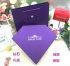 Empty Chocolate Box Red Heart Shape Custom Design Gift Boxes Black Gold Double Drawer Christmas Chocolate Packing