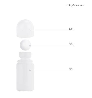 50ml Cylinder PP Empty Roll on Bottle