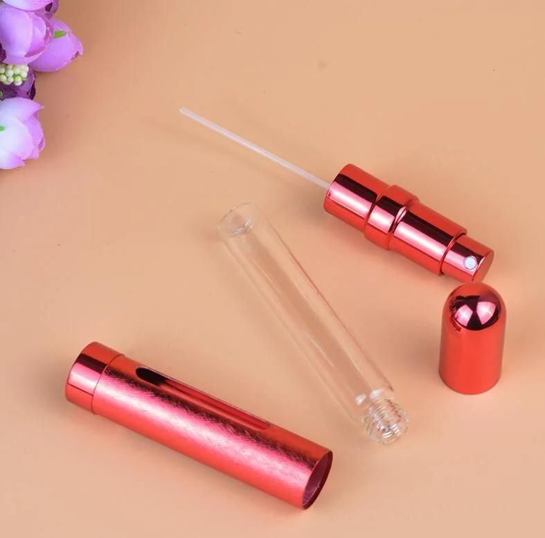 Aluminum Atomizer Perfume Bottle with Inside Glass Bottle