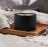 Hot Sale 8oz Seamless Metal Box Candle Container Full Matte Black Tin