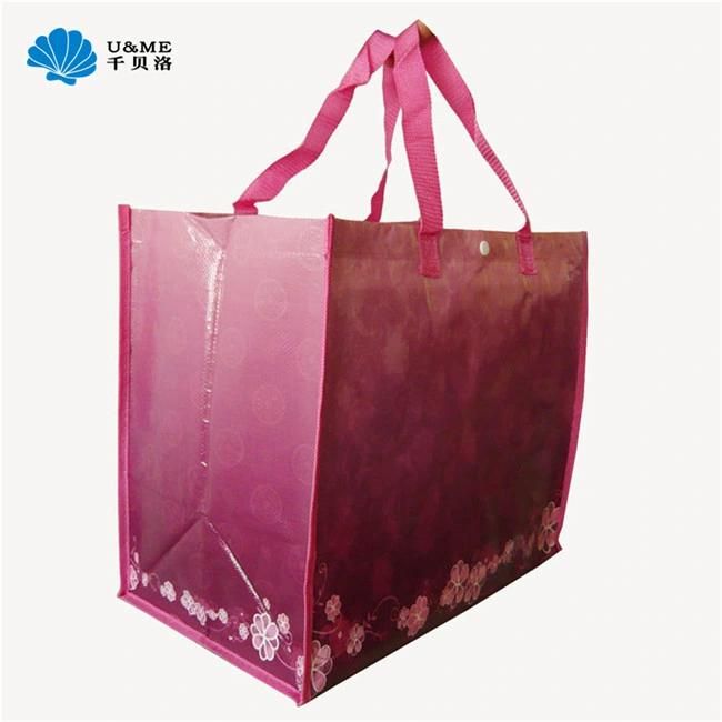 Custom Ecofriendly Colorful Print Laminated PP Plastic Woven Bag