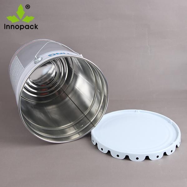 19L/5 Gallon Galvanized Steel Metal Bucket Paint Pail