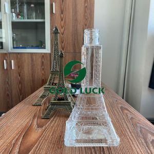 Fashion 500ml/750ml Glass Wine, Vodka, Whisky, Spirits, Liquor Bottle Like Eiffel Tower