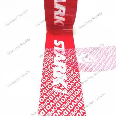 50mm Tamper Evident Security Carton Sealing Tape Packing Tape