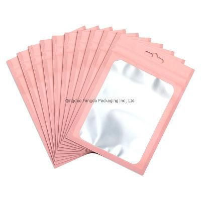 Clear Window Resealable Zip Lock Moisture Proof Candy Packing Bag