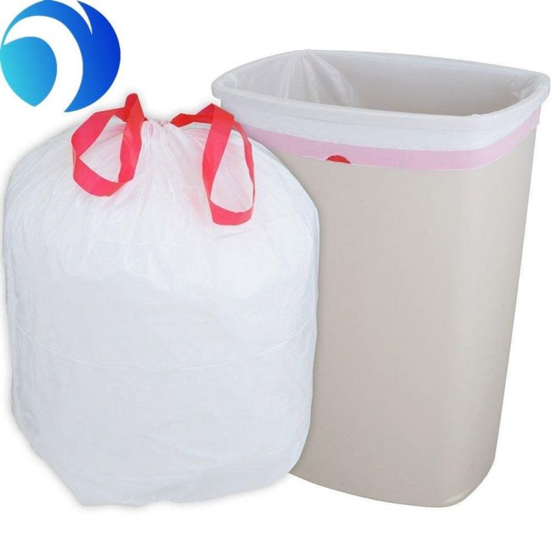 Hospital Medical Plastic HDPE LDPE PLA Pbat Shopping Mall Biodegradable Yard Compostable Cornstarch Household Kitchen Clean Large Trash Garbage Drawstring Bag