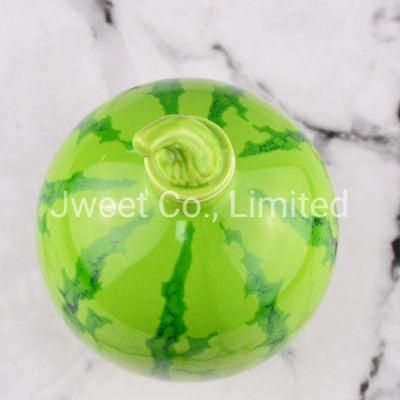 Wholesale Distinctive Watermelon Shape Green Ceramic Spirits Bottle