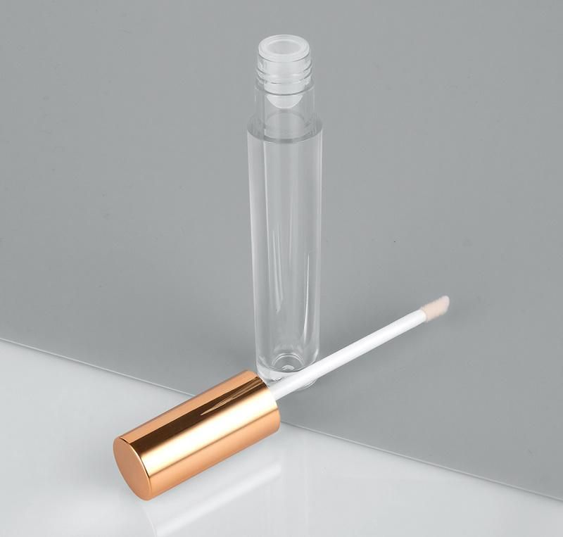 Wholesales Golden Lip Gloss Containers Tube Label Round Liptint Container for Makeup Packaging