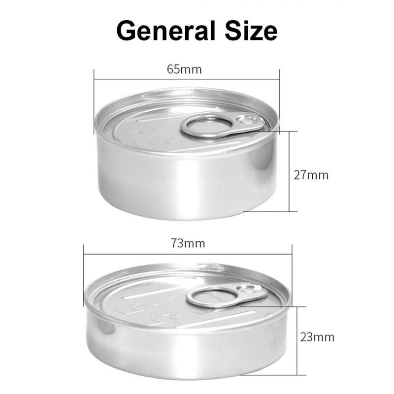 Cali Pressitin Tin Can 73*2mm Tuna Tins with Stickers Cali Medical Stardawg Tubs Custom Labels Pressitin Aluminum Cans