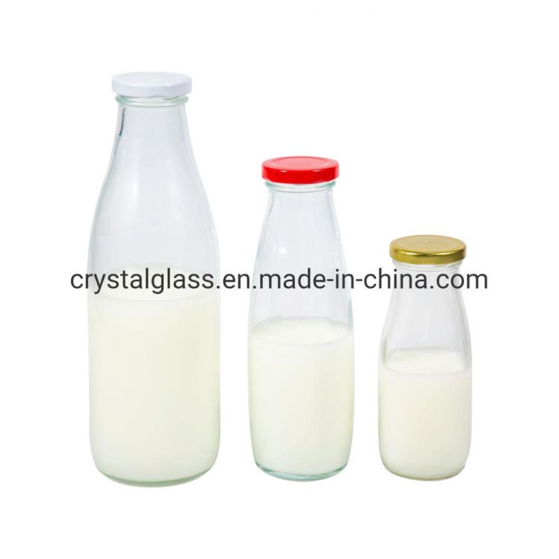 500ml Mineral Water Glass Bottle with Stainless Steel/Aluminum/Bamboo Cap