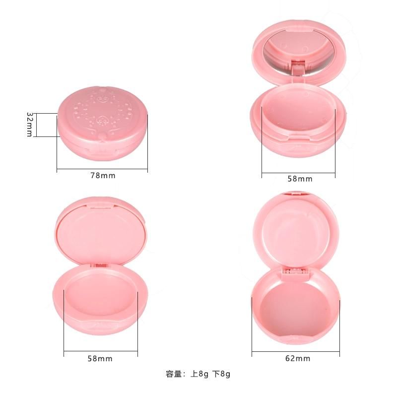 Manufacturer Price Face Beauty Cute Pink Makeup Smooth Skin Face Loose Powder with Mirror