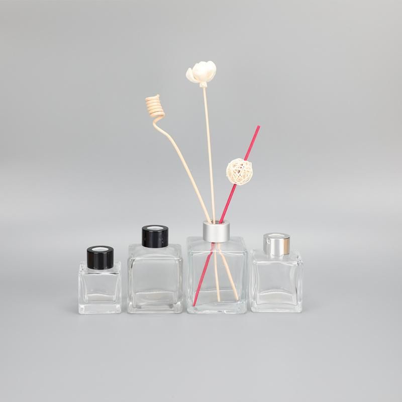 50ml Square Fragrance Bottle Transparent Diffuser Glass Bottle