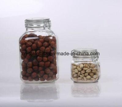 Lead Free Glass Storage Jars Kitchen Glassware