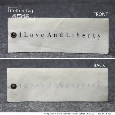 High-End Classic Cotton Hang Tag for Garments
