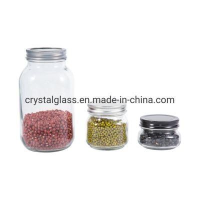 Regular Mouth Glass Jam Mason Jar with Tinplate Lid 16oz