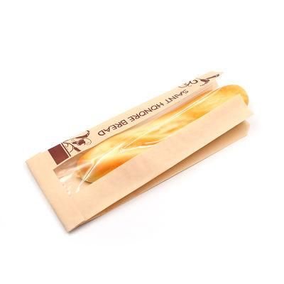 Wholesale PE Coated Food Packaging Kraft Paper Bag